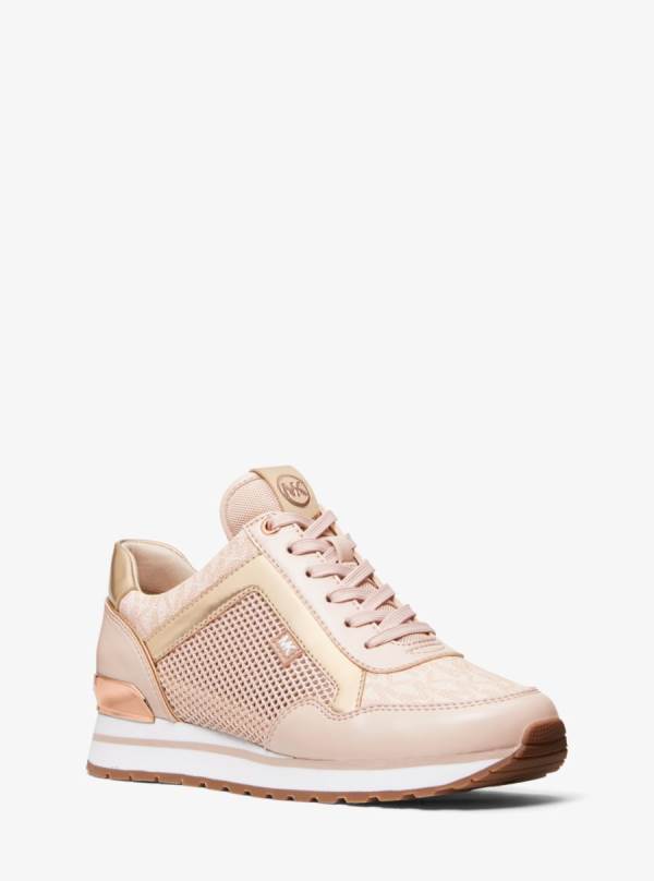 Damske Tenisky Michael Kors Maddy Mixed-Media Ruzove - Topanky Michael Kors Outlet | GAHLK-1542